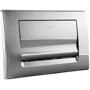 Comparateur de prix : REGIPLAST Plaque de commande murale simple volume réservoir wc encastré, chromé brilliant