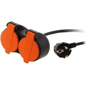 Rallonge bi-tête étanche extérieur IP44 2 pôles + terre 10 m Zenitech pas cher