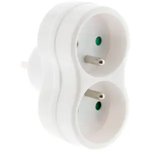 Comparateur de prix : Multiprise 2 prises - Biplite - 2x16A - Blanc - Zenitech