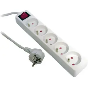 Comparateur de prix : Matilec - Bloc 5 prises 16A 2P+T inter Blanc - Zenitech