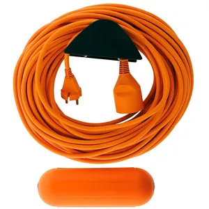 ZENITECH Prolongateur Jardin 2 x 1.5 Orange 25m + 1 boitier étanche Or... pas cher