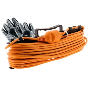 Zenitech - Prolongateur jardin 2x 1,5mm² - Orange 25m - Orange pas cher