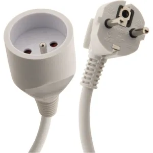Comparateur de prix : Rallonge électrique ZENITECH 3m - 3x1,5mm² - Blanc