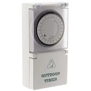 LIFEDOM Otio - Programmateur mécanique journalier de jardin - Blanc pas cher