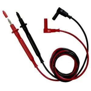 2 cordons pointe de touche fiche coudée ø4 mm Zenitech pas cher
