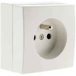 Comparateur de prix : Prise ZENITECH 2P+T 16A saillie Bel'Vue - Blanc