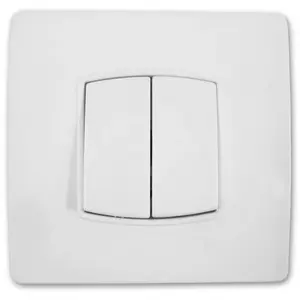 Comparateur de prix : HBF Interrupteur DIWONE Double Va-et-Vient Borne-Auto Vis et Griffes Blanc