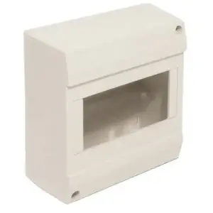 Coffret électrique ZENITECH nu à équiper 1 rangée 6 modules blanc