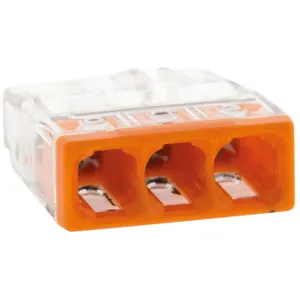 Borne à insertion directe - Wago - Série 2273 - 3 entrées - 0,5 à 2,5 mm² - 450 V pas cher