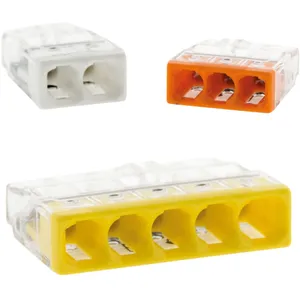 Comparateur de prix : Borne électrique - Wago - Série 2273 - Lot de 50 - 2/3/5 entrées - 0,5 à 2,5 mm²
