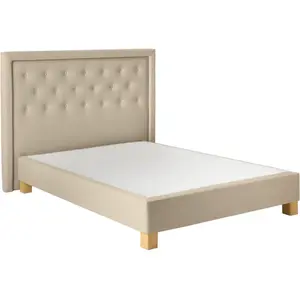 Sommier tapissier et tête de lit Grand Hôtel, Camif 2 x 90 x 200 cm pas cher