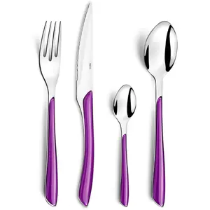 Solstice Violet - Ménagère 24 pièces Amefa TU pas cher