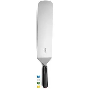 Sabatier Trompette Cuisinox - Large spatule courbée Pro Flex grise - 35 cm OS pas cher