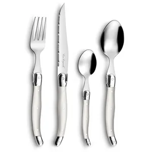 Lou Laguiole Ensemble de coutellerie 24 pcs Tradition Perle pas cher