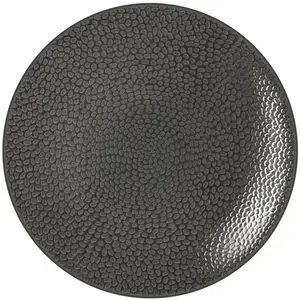 Lot De 6 Assiettes à Dessert Bohemia 19 Cm - Noir, Porcelaine - Design Moderne - Secret De Gourmet