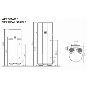 Thermor - Chauffe-eau thermodynamique Aeromax 5 vs - 150L pas cher