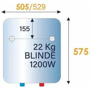 Chauffe-eau électrique blindé vertical mural 75L - THERMOR - 251054 pas cher