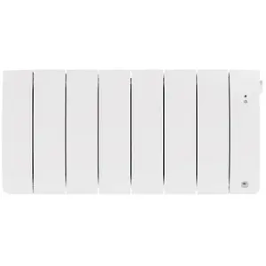 Comparateur de prix : Radiateur chaleur douce BILBAO 4 1400W bas blanc brillant - - 494837