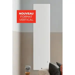 Radiateur connectable compact Ingenio 4 Thermor - Vertical - 1500W - Blanc pas cher