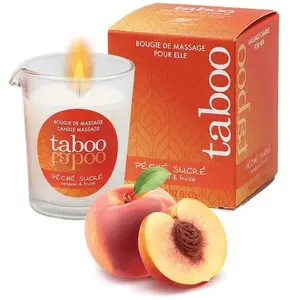 Ruf Taboo Massage Candle For Her Peche Sucre Nectarine Scent 60g pas cher