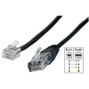 Comparateur de prix : KONEKTIKPC Dexlan Cordon de raccordement téléphonique RJ11/ RJ45 3 m