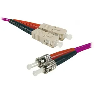 Comparateur de prix : Jarretière optique duplex multimode 2mm OM4 ST-UPC/SC-UPC (1 mètre)