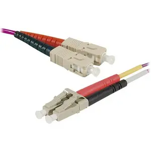 CUC Jarretière optique duplex multimode 2mm OM4 SC-UPC/LC-UPC - 10 m