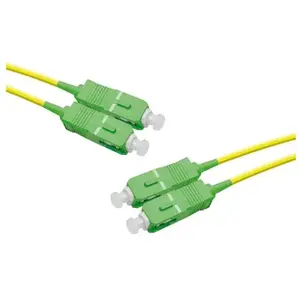 Comparateur de prix : Inconnu Jarretière optique duplex monomode OS2 9/125 SC-APC/SC-APC jaune...