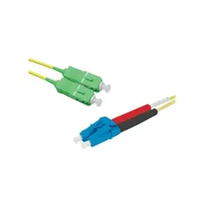 Inconnu Jarretière optique duplex monomode OS2 9/125 SC-APC/LC-UPC jaune...Vendu pardarty