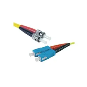 Comparateur de prix : CUC Jarretière optique duplex monomode OS2 9/125 SC-UPC/ST-UPC jaune - 2 m