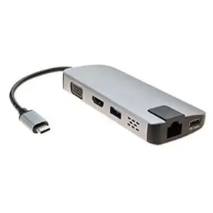 Hypertec MCAD Mini dock USB 3.1 Type-C HDMI 4K-VGA-LAN-HUB +chargeur USB P.D. pas cher