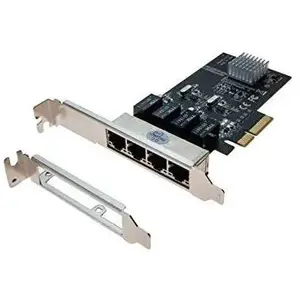 DEXLAN Carte pcie 4X Switch 4 ports Gigabit + low profile pas cher