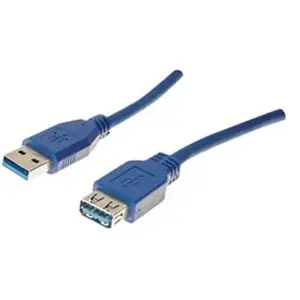 Hypertec Exertis Connect - Rallonge usb 3.0 type a / a bleue - 1,0 m (ECF-532478) pas cher