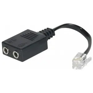 Dexlan RJ2Jack Adaptateur Tel. pour Casque multimédia - 574400 pas cher