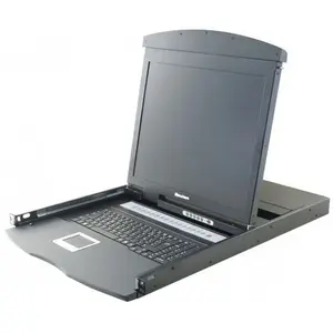 Console Lcd 19 Dual Rail Kvm 16p Vga/ps2-usb +cables Dexlan" pas cher