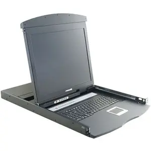 Dexlan Console Lcd 19 Dual Rail Kvm 8p Vga/ps2-usb Et Cables" pas cher