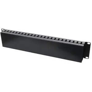 EXC Dexlan Panneau ajouré guide câbles 2U 19' avec couvercle (754535) - Exertis Connect pas cher