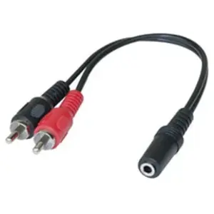 Comparateur de prix : GENERIQUE Adaptateur Jack 3.5 mm vers 2 x RCAM - 0,20 m