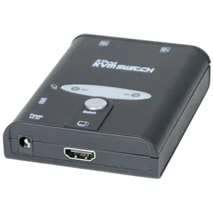 Comparateur de prix : Dexlan Mini switch KVM HDMI/USB/Audio 2 ports avec cables 1,30m