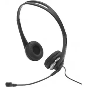 DACOMEX Casque-Micro Stéréo Ajustable Jack 3.5 mm noir/gris