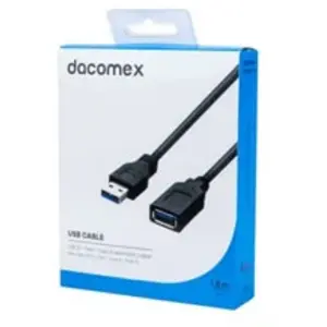 Comparateur de prix : ABI DIFFUSION DACOMEX Rallonge USB 3,1 Gen1 Type-A - Type-A noire - 1,8 m