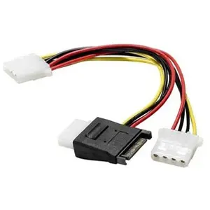 Cordon alimentation en y : 1xsata vers 3xmolex - 15cm pas cher