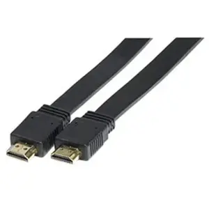 Comparateur de prix : Generique Cordon Hdmi High Speed a/a Plat Black - 5 m