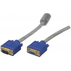 Generique Cable Svga or Transparent Hd15 mf - 5m pas cher