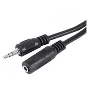 Rallonge stéréo Jack 3.5 mm noire - 15 mVendu pardarty