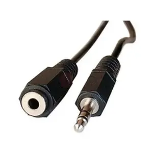 Rallonge audio - DEXLAN - Jack 3.5 mm mâle/femelle - 5 mètres - Noir - Câble audioVendu parfnac