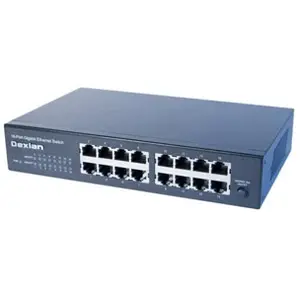 deXlan - commutateur - 16 ports - non gere - Montable sur rack