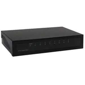 Comparateur de prix : Commutateur - DEXLAN - Switch Gigabit 8 ports - Métal / Noir 891008