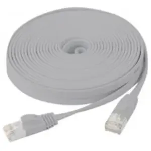 Comparateur de prix : Fröhlich + walter Cordon RJ45 plat categorie 6 U/FTP snagless gris - 7,5 m