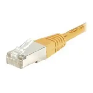 Comparateur de prix : Dymo CONNECT 30 m Full Cuivre RJ45 Cat. 6 F/UTP Patch Cordon   Orange